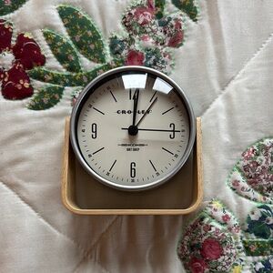 Crosley Wood Tilt Alarm Clock